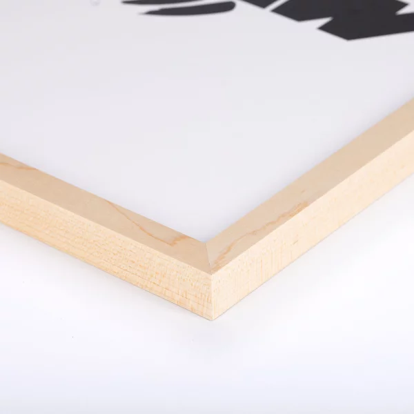 Holz Bilderrahmen Sachsen 13x18 cm | Ahorn | Antireflexglas mattiert (2 mm)