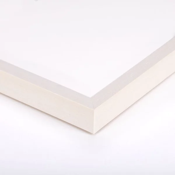 Cadre en bois Saxe 13x18 cm | blanc chaux | verre standard (2 mm)