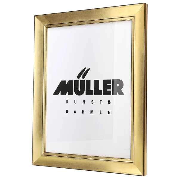 Holz Bilderrahmen Hamburg nach Maß gold | Leerrahmen (ohne Glas und Rückwand)