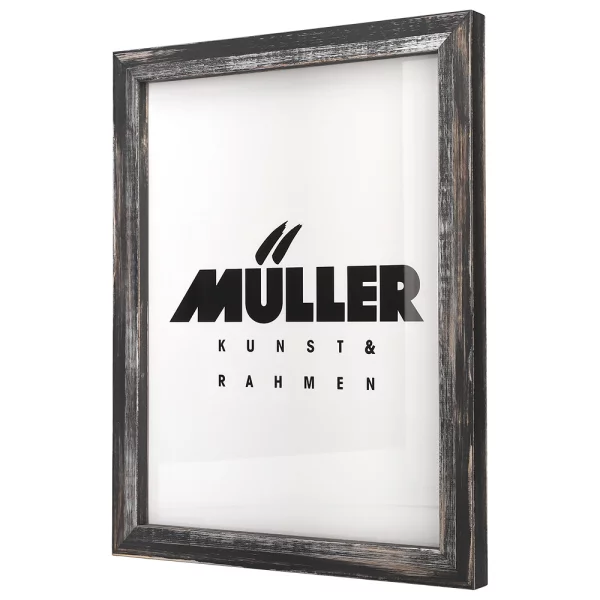 Cadre en bois Rodgau 10,5x14,8 cm (A6) | noir | verre standard (2 mm)