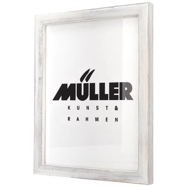 Cadre en bois Rodgau 10,5x14,8 cm (A6) | blanc | verre standard (2 mm)