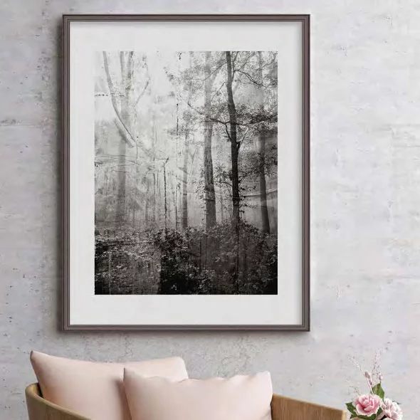 Holz-Bilderrahmen Antigo 25 50x70 cm | Weiß | Normalglas (2 mm)