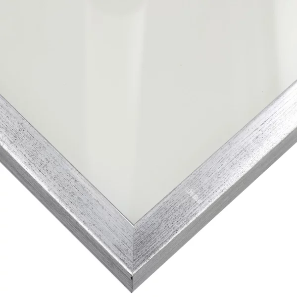 Holzrahmen Quadrum - Art Edition 21x29,7 cm (A4) | Silber | Museumsglas UV 70 entspiegelt