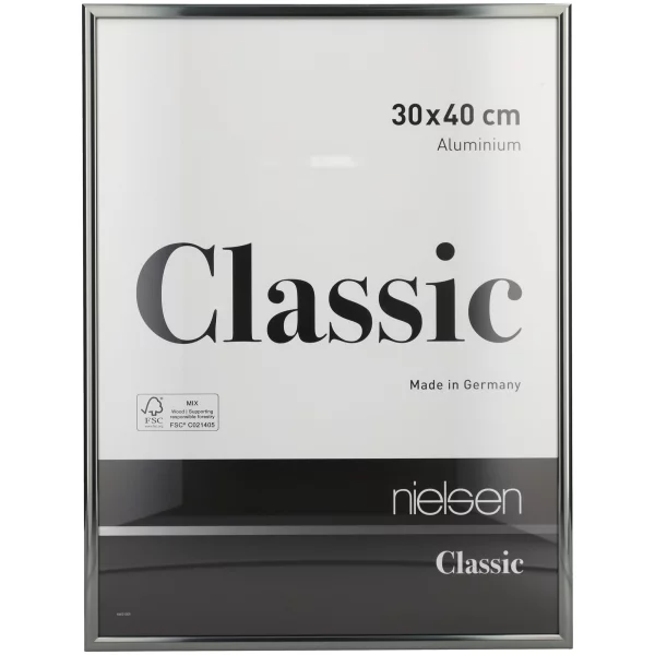 Alu-Bilderrahmen Classic 18x24 cm | Contrastgrau | Normalglas (2 mm)