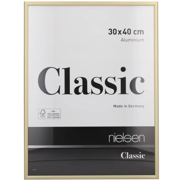 Cadre en aluminium Classic 59,4x84,1 cm (A1) | or mat | verre standard (2 mm)