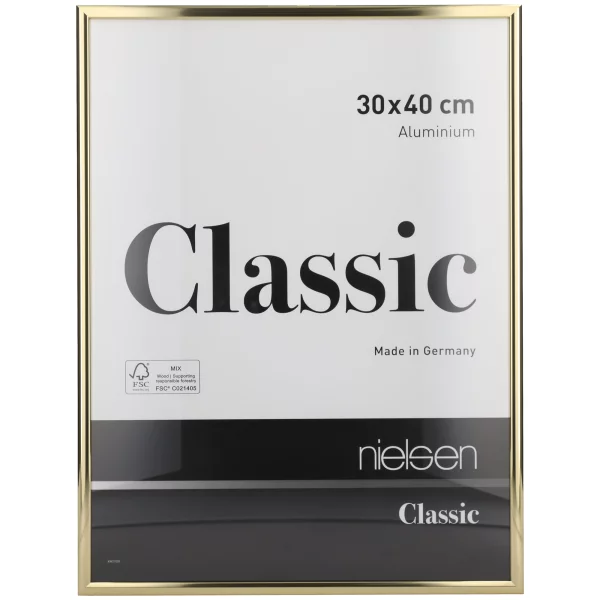 Cadre en aluminium Classic 50x70 cm | or | verre standard (2 mm)