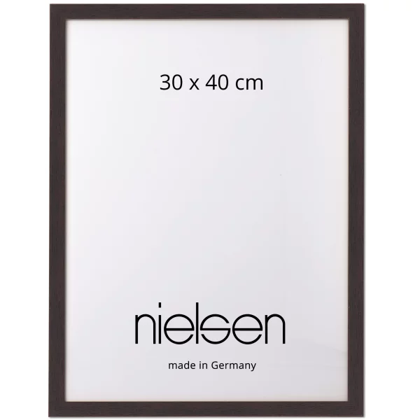 Cornice in legno Loft 15 21x29,7 cm (A4) | wengé | Specchio (2 mm)