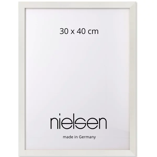 Cadre en bois coupe sur mesure, Loft 15 blanc naturel | verre standard (2 mm)