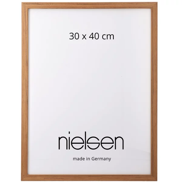 Cadre en bois coupe sur mesure, Loft 15 teck | verre standard (2 mm)