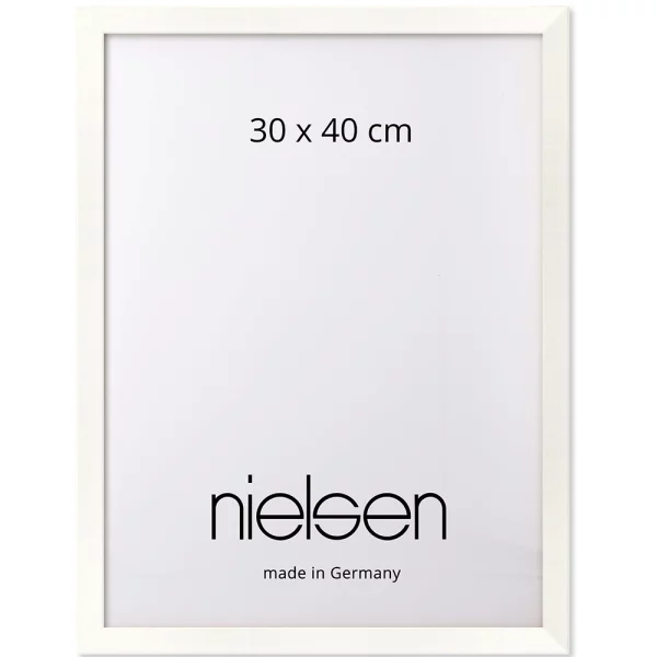 Cadre en bois coupe sur mesure, Loft 15 blanc | verre standard (2 mm)