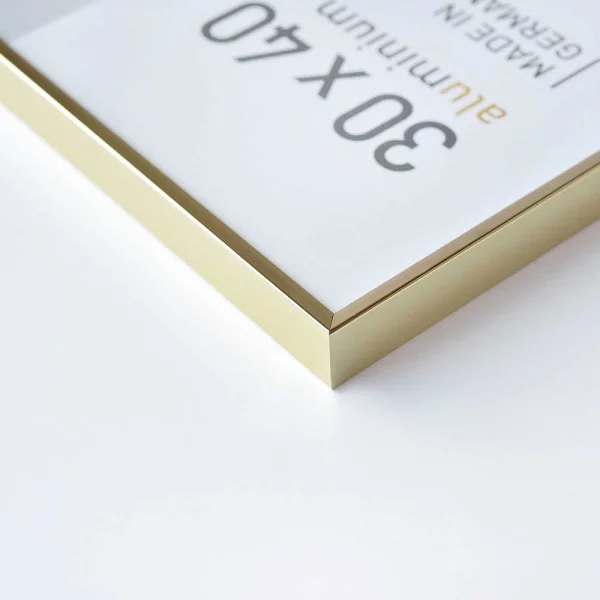 Cadre en aluminium Pixel 10x15 cm | or brillant | verre standard (2 mm)