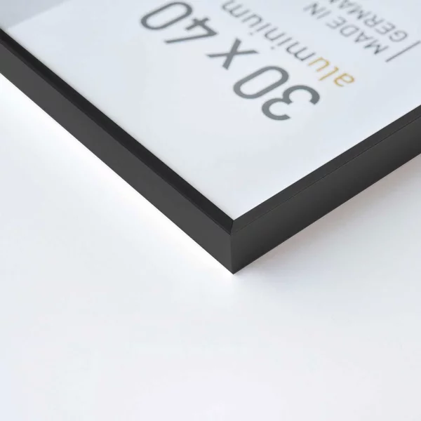 Cadre en aluminium Pixel 10x15 cm | noir | verre standard (2 mm)