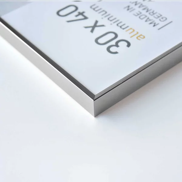 Cadre en aluminium Pixel 10x15 cm | argent brillant | verre standard (2 mm)