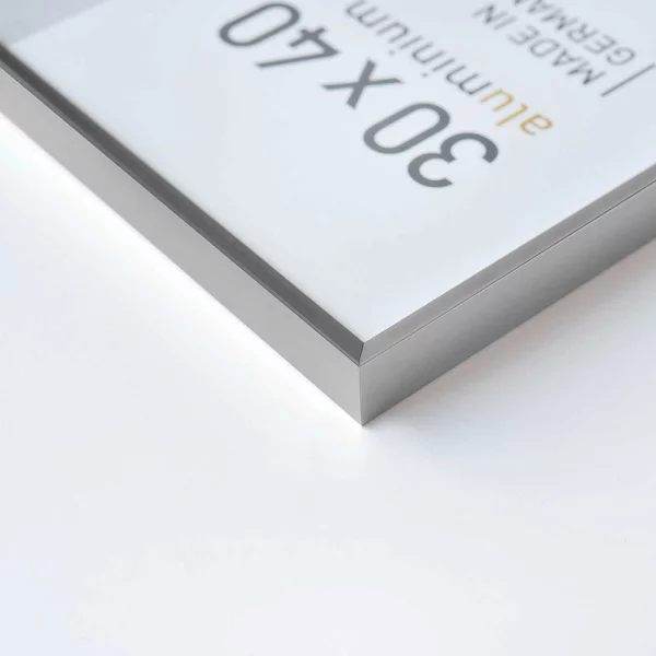 Cadre en aluminium Pixel 10x15 cm | argent mat | verre standard (2 mm)