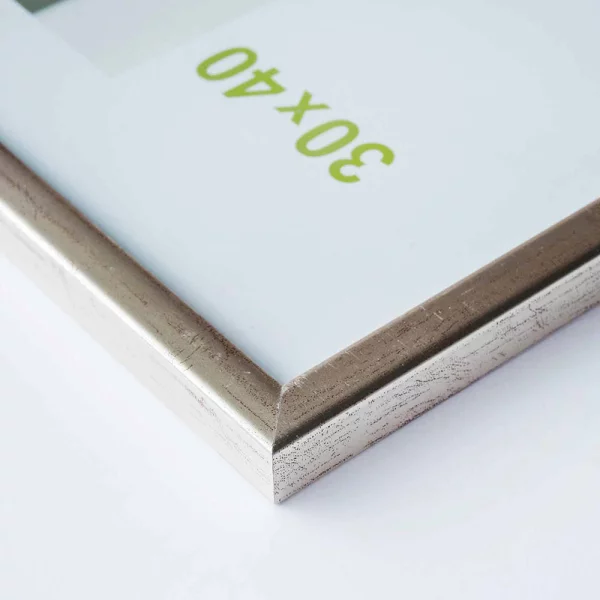 Cadre en bois Zoom 10x15 cm | argent | verre standard (2 mm)