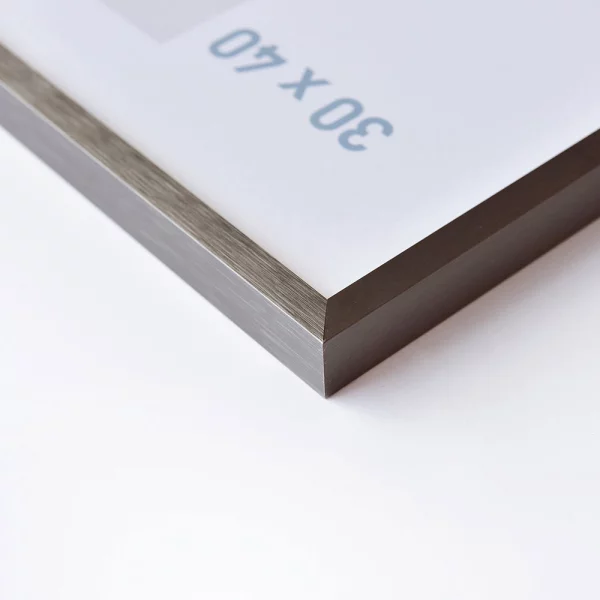 B1 Brandschutzrahmen C2 42x59,4 cm (A2) | Struktur Grau matt | Normalglas (2 mm)