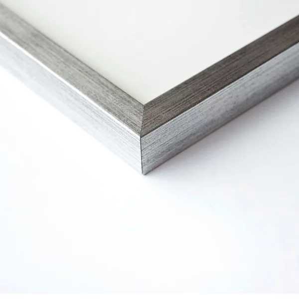 Cadre en bois Quadrum 29,7x42 cm (A3) | argent | verre standard (2 mm)