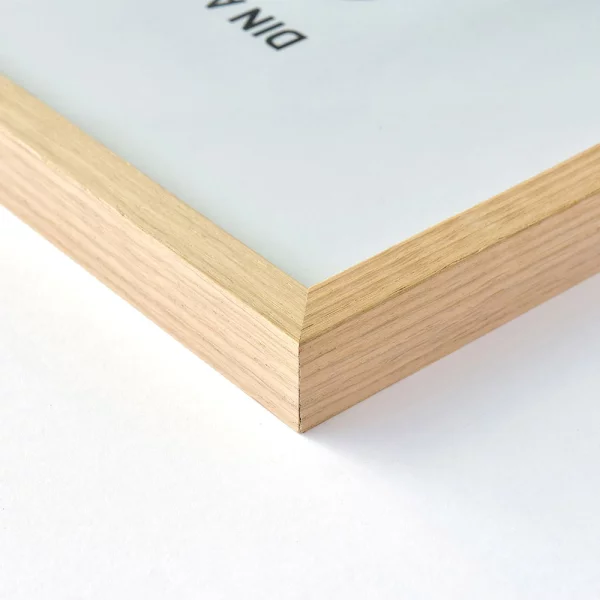 Cadre en bois Quadrum XL 40x50 cm | chêne naturel | verre standard (2 mm)