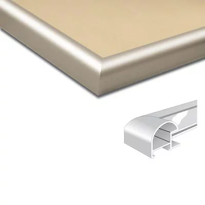 Cadre en aluminium profil 75 21x29,7 cm (A4) | or | verre standard (2 mm)
