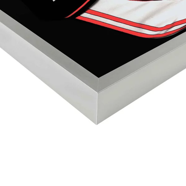 FrameBox II - Cadre pour maillots 60x80 cm | argent mat | verre synthétique (2 mm)