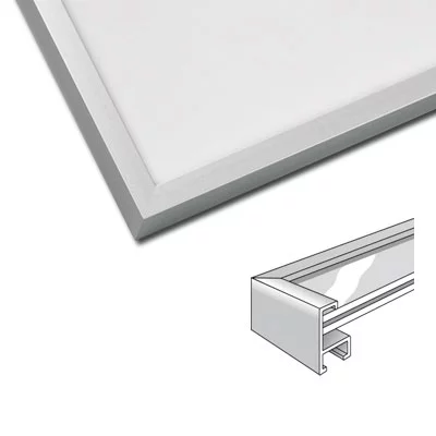 Cadre en aluminium profil 93 21x29,7 cm (A4) | argent mat | verre standard (2 mm)