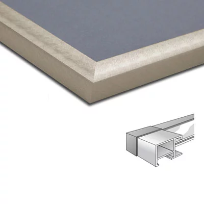 Alu Bilderrahmen Profil 97 21x29,7 cm (A4) | Florentiner Silber | Normalglas (2 mm)