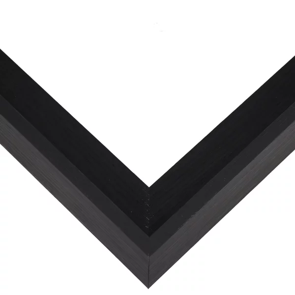 Schattenfugenrahmen Jonah aus Eiche Echtholzfurnier 13x18 cm | Schwarz matt | Leerrahmen (ohne Glas und Rückwand)