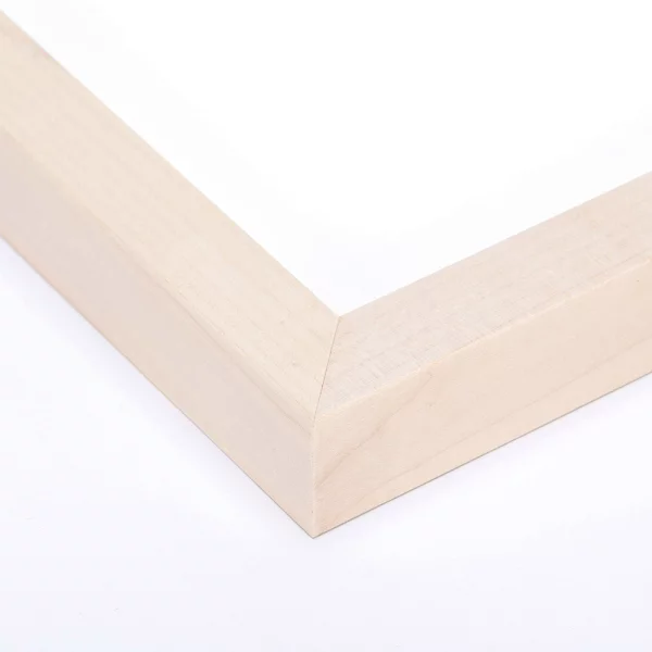 Houten lijst van beuk / esdoorn met afstandlijst op maat ahorn, natuur | normaal glas (3 mm)