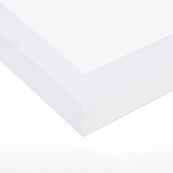 Houten lijst van beuk / esdoorn met afstandlijst op maat beuk, wit | normaal glas (3 mm)