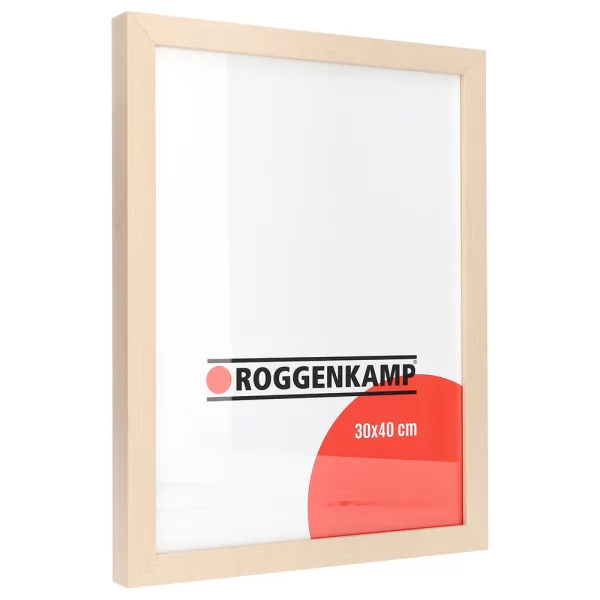 Cadre en bois de hêtre / érable 21x29,7 cm (A4) | érable naturel | verre standard (3 mm)