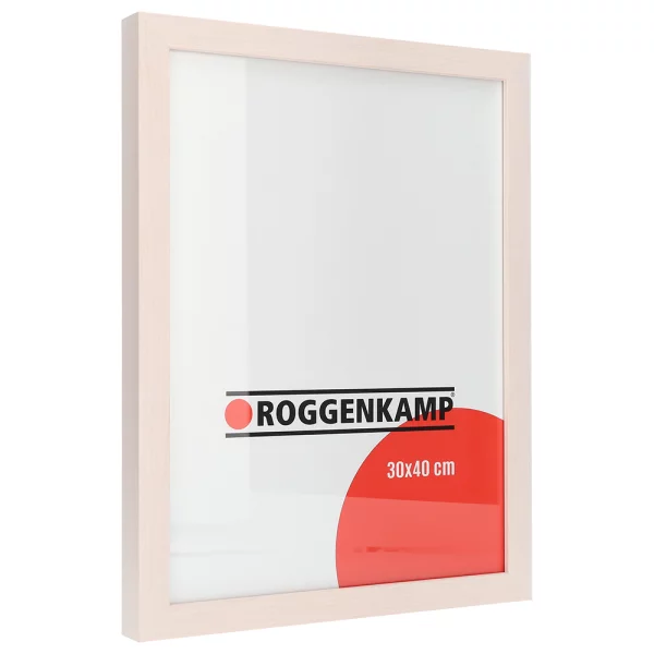 Cadre en bois de hêtre / érable 21x29,7 cm (A4) | érable blanc glacé | verre standard (3 mm)