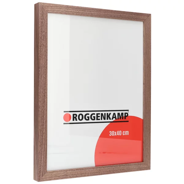Cadre en bois de hêtre / érable 21x29,7 cm (A4) | noix naturel | verre standard (3 mm)