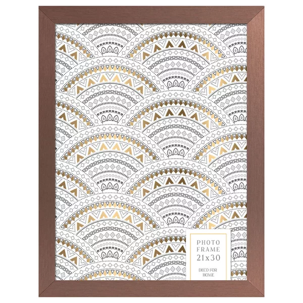 Cadre en bois Sanremo (MDF) 18x24 cm | or foncé | verre standard (2 mm)