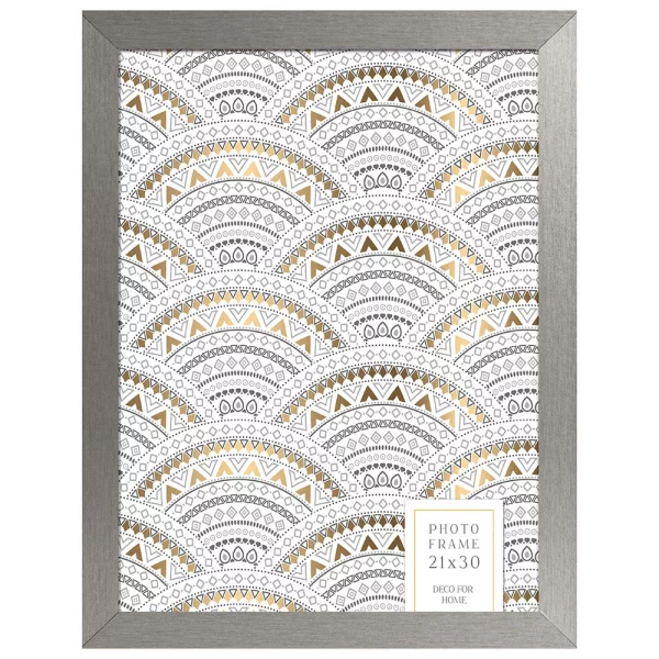 Cadre en bois Sanremo (MDF) 10x15 cm | gris foncé | verre standard (2 mm)