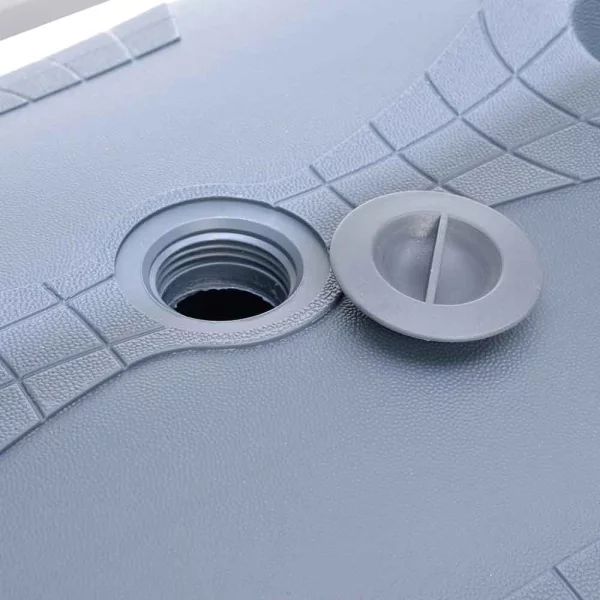 Kundenstopper WindPro LITE 50x70 cm | silber | Kunstglas mattiert (1 mm)