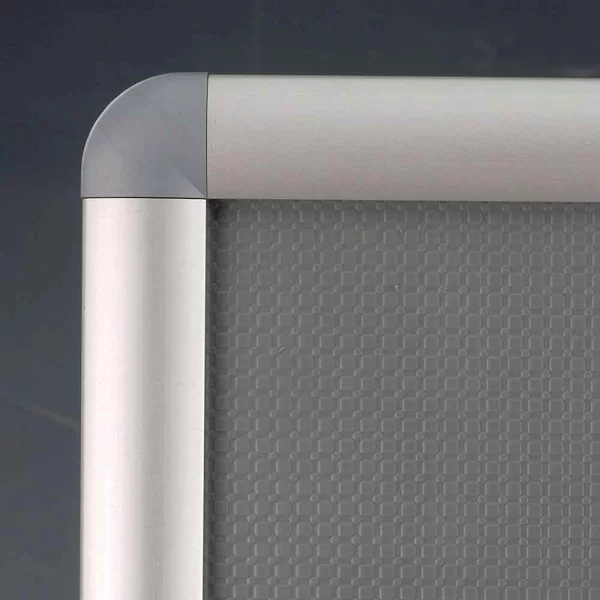 Opti Frame 25mm Rondo 21x29,7 cm (A4) | silber | Kunstglas mattiert (1 mm)