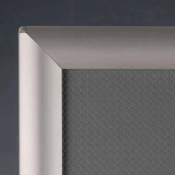Opti Frame 25mm Gehrung 21x29,7 cm (A4) | silber | Kunstglas mattiert (1 mm)