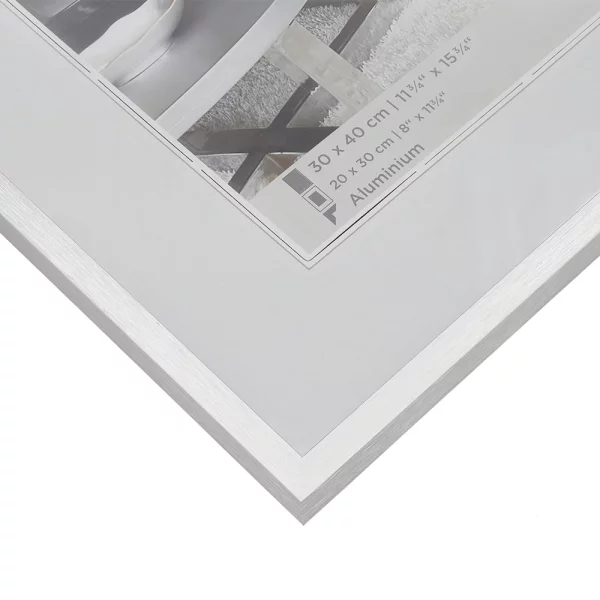 Cadre en aluminium Chair 20x30 cm | argent | verre standard (2 mm)