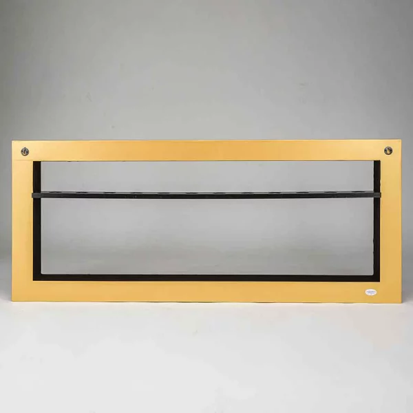 Bilderrahmen mit Weinregal 40x120 cm | gold
