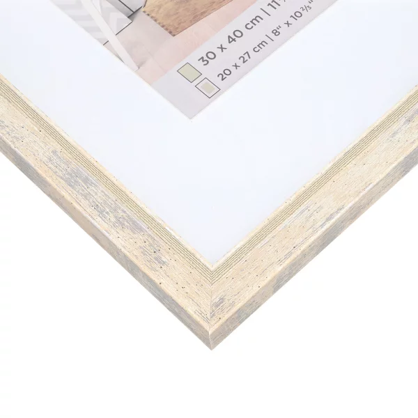 Cadre en plastique Chalet avec passe-partout 10x15 cm | naturel | verre standard (2 mm)