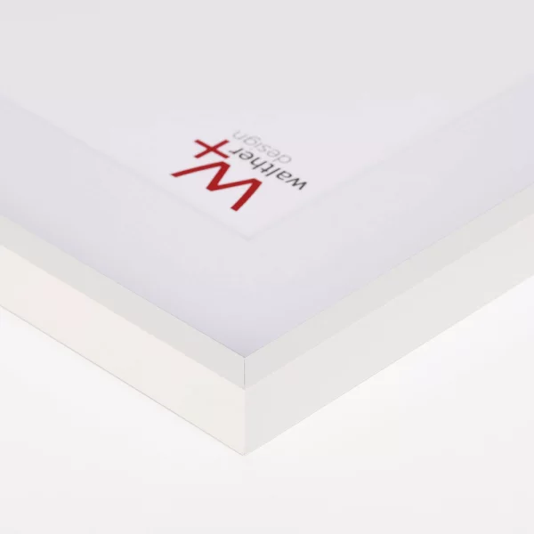 Cadre en plastique New Wave avec passe-partout 10x15 cm (7x10 cm) | blanc | verre standard (2 mm)