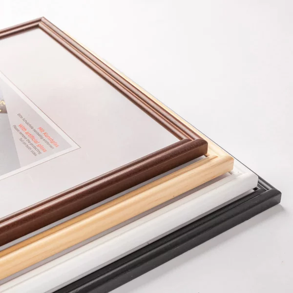 Cadre en bois Select (MDF) 20x30 cm | brun | verre synthétique (2 mm)