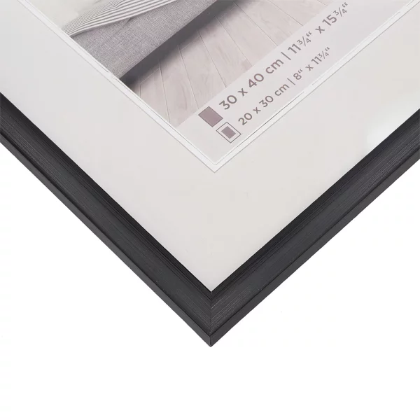 Cadre en plastique Construction 30x40 cm | noir | verre standard (2 mm)
