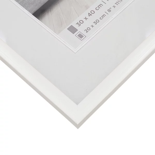 Cadre en plastique Construction 10x15 cm | blanc | verre standard (2 mm)