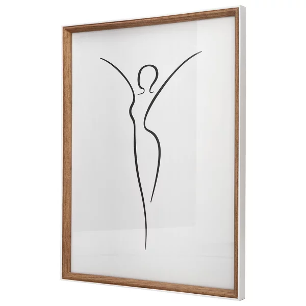 Cadre en bois (MDF) Silhouette 20x30 cm | naturel | verre standard (2 mm)