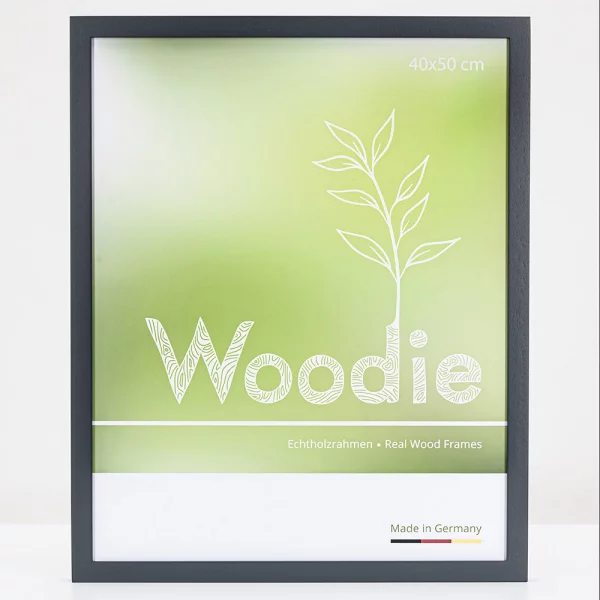 Cadre en bois Rhön 35x50 cm | anthracite | verre standard