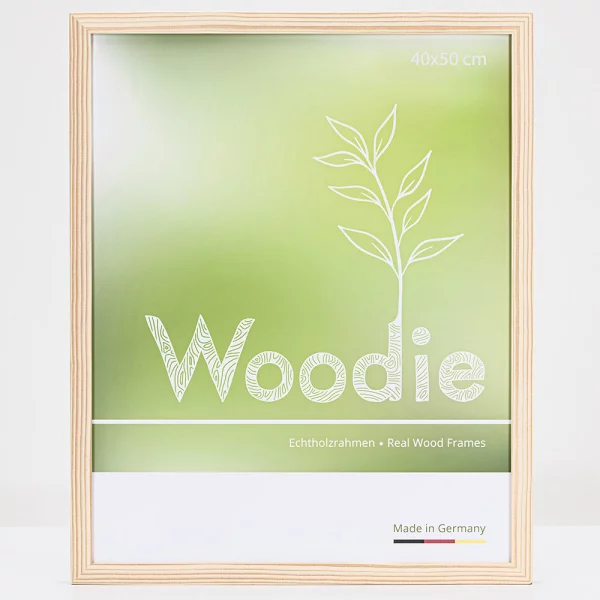 Cadre en bois Rhön 35x50 cm | sapin rouge | verre standard