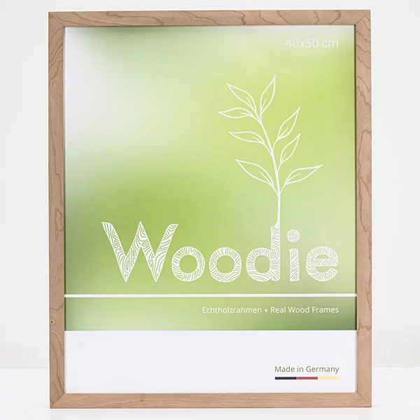 Cadre en bois Rhön 35x50 cm | cerise | verre standard