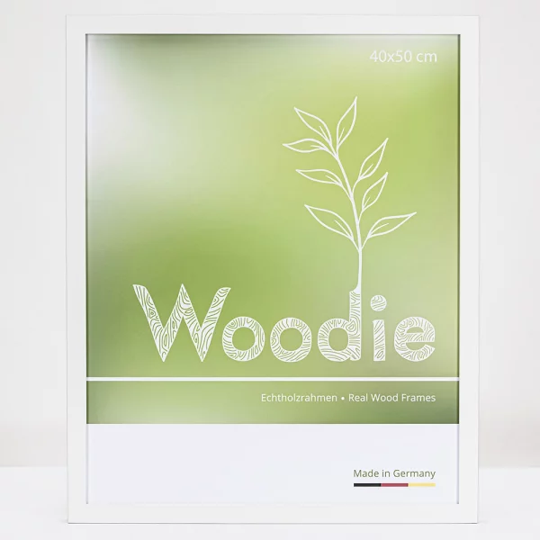 Cadre en bois Rhön 35x50 cm | blanc | verre standard