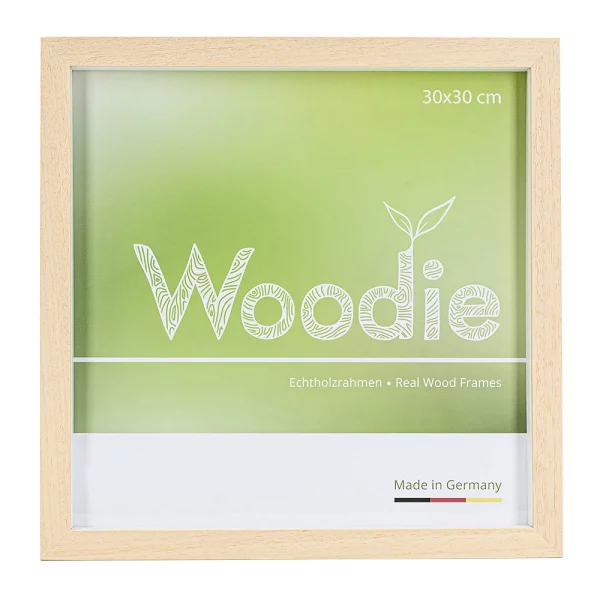 Holz Bilderrahmen Usedom mit Distanzleiste 30x30 cm | Ayous | Normalglas